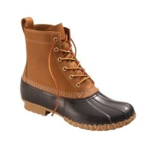 LL Bean Tan and Brown Duck Boots